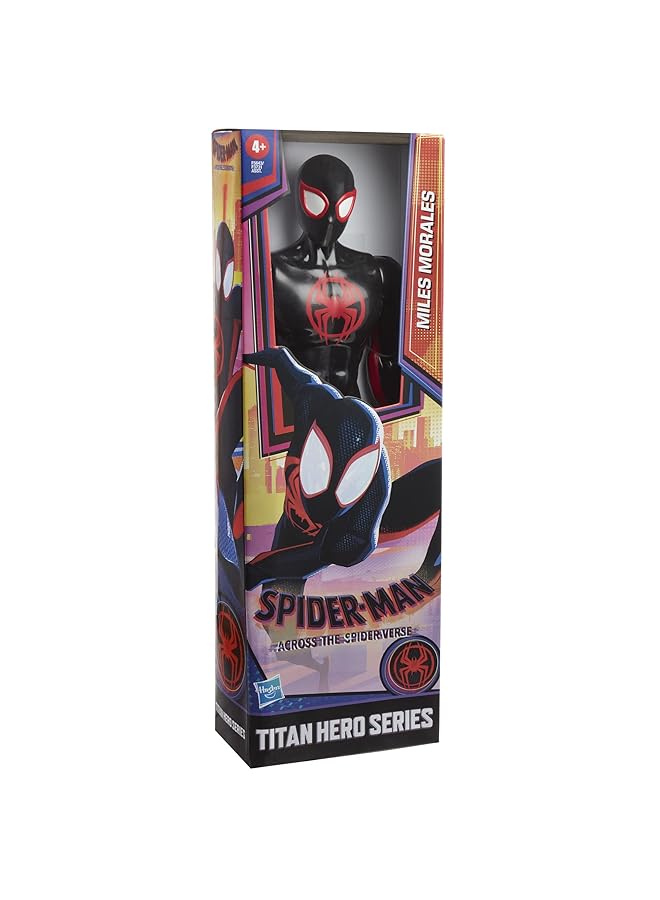 مارفل لعبة سبايدر مان مايلز موراليس بمقياس 12 بوصة، سبايدر مان: عبر عالم العنكبوت، ألعاب مجسمة متحركة للأطفال من سن 4 سنوات فما فوق F5643 - Image 4