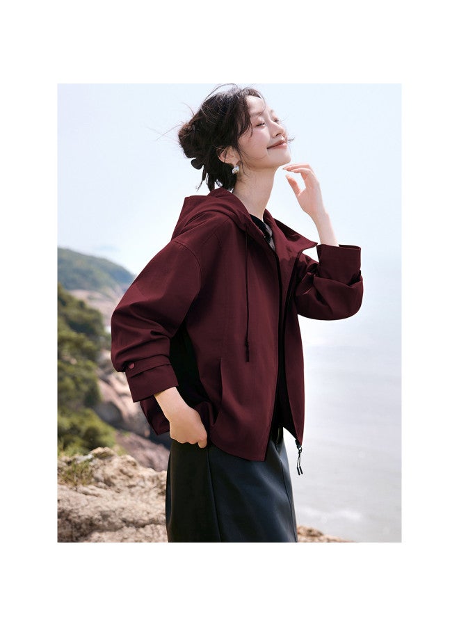 Urban Outdoor Windbreaker】autumn Casual Outdoor Style Work Jacket With Hooded Short Coat - Image 2