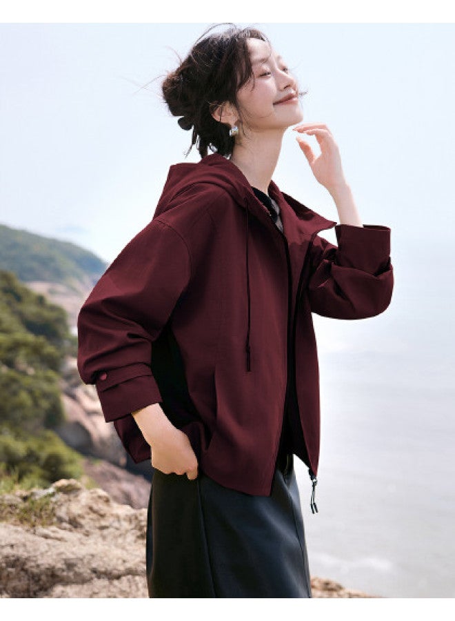 Urban Outdoor Windbreaker】autumn Casual Outdoor Style Work Jacket With Hooded Short Coat - Image 1