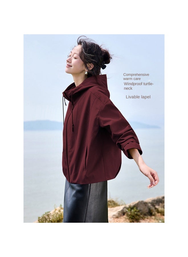 Urban Outdoor Windbreaker】autumn Casual Outdoor Style Work Jacket With Hooded Short Coat - Image 4