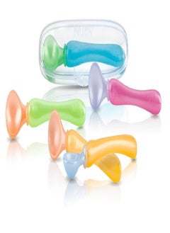 Nuby Nuby 3-Pack Easy Go Spoons and Travel Case, Colors May Vary, 9 Months Plus  - Image 1