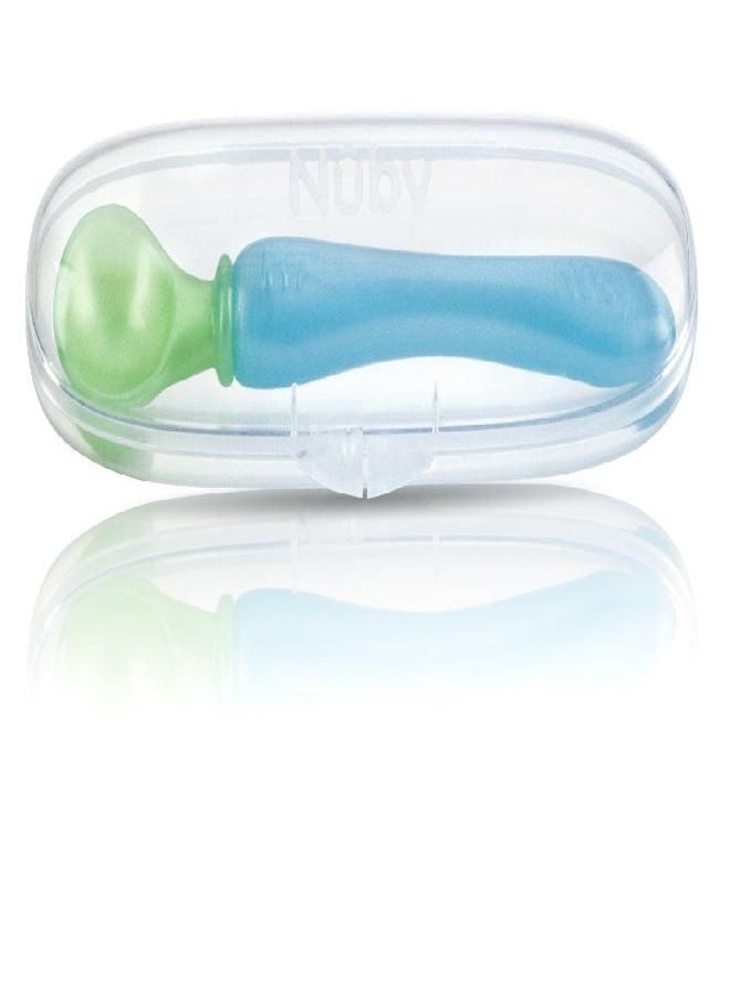 Nuby Nuby 3-Pack Easy Go Spoons and Travel Case, Colors May Vary, 9 Months Plus  - Image 2