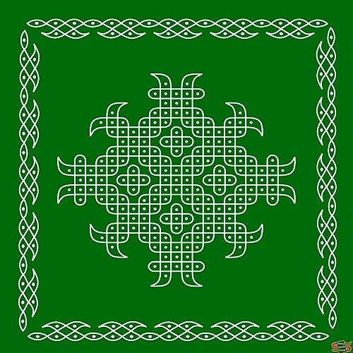 S2S Fabric Backdrop Cloth for Pooja Decoration Traditional, Background Decoration Cloth for Pooja Background Curtain Cloth for Festival Fabric 5 Feet Height & 5 Feet Width - Image 1