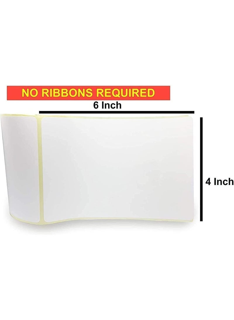 DCGPAC, Direct Thermal Labels Roll (4in x 6in), 500 Labels/Rolls, Direct Thermal Shipping Labels White Mailing Thermal Paper Rolls Barcode Labels, 100mm×150mm, Pack of 1 - Image 5