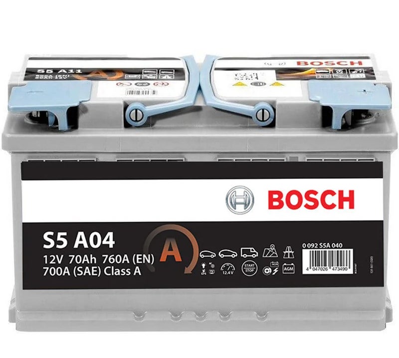 بطارية سيارة بوش DIN 70 AGM 12V 70AH