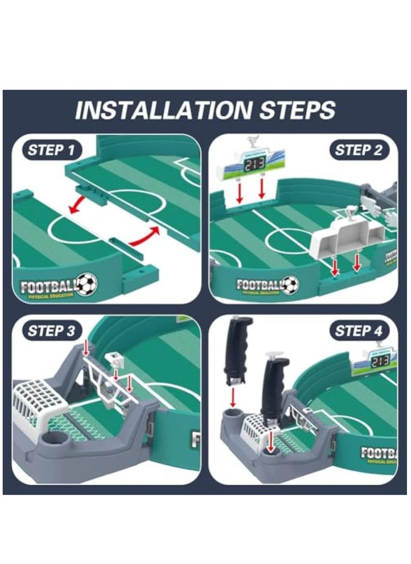 YelaJoy Desktop Foosball Interactive Game,Universal Football Table Interactive Toys with 2 Balls | Board Game Table Pinball Game Foosball for Adults Kids & Family  - Image 3