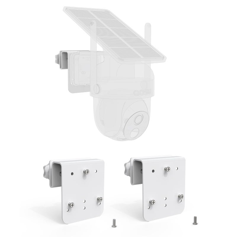 VOMENC Gutter Mount for AOSU Solar Security Cameras Outdoor WirelessSolarCam D1 Classic and ANSQUE Security Cameras Wireless Outdoor GU01SA012packWhite - Image 2