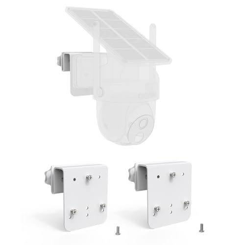 VOMENC Gutter Mount for AOSU Solar Security Cameras Outdoor WirelessSolarCam D1 Classic and ANSQUE Security Cameras Wireless Outdoor GU01SA012packWhite - Image 1