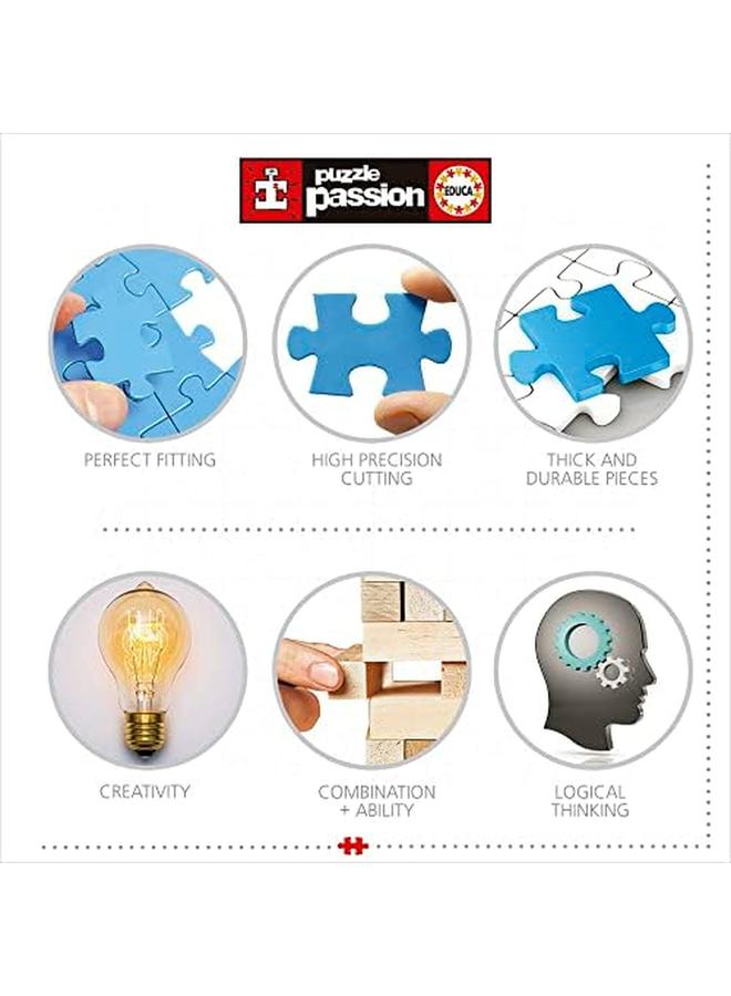 ايديوسا شنغهاي أفق عند غروب الشمس 1000 قطعة اللغز لغز الغراء وشملت الصورة الكاملة التدابير 26.8 " - Image 4