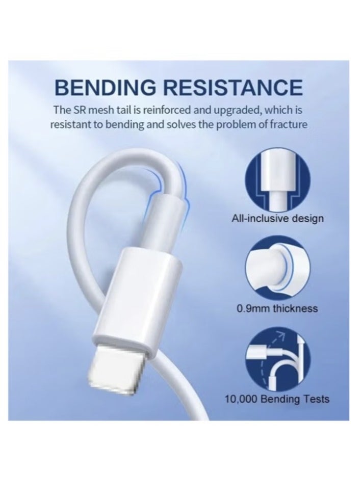 Generic - iPhone Charger Cable 2M USB C to Lightning Cable Fast Charging Power Delivery PD 20W iPhone Cable for iPhone 14Series、iPhone 13Series、iPhone 12Series、iPhone11/XS/XR/8/8Plus、iPad Pro、iPad Air、Makbook、Airpods Pro - Image 1