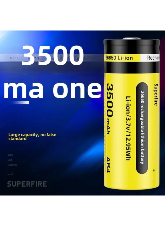 Generic High-power Rechargeable Flashlight Shenghuo 18650/26650/aa5 Nickel-hydrogen D6 Strong Light Battery Board Lithium Battery-Color:18650 Lithium Battery (AB5:3350 MA Hours  - Image 4