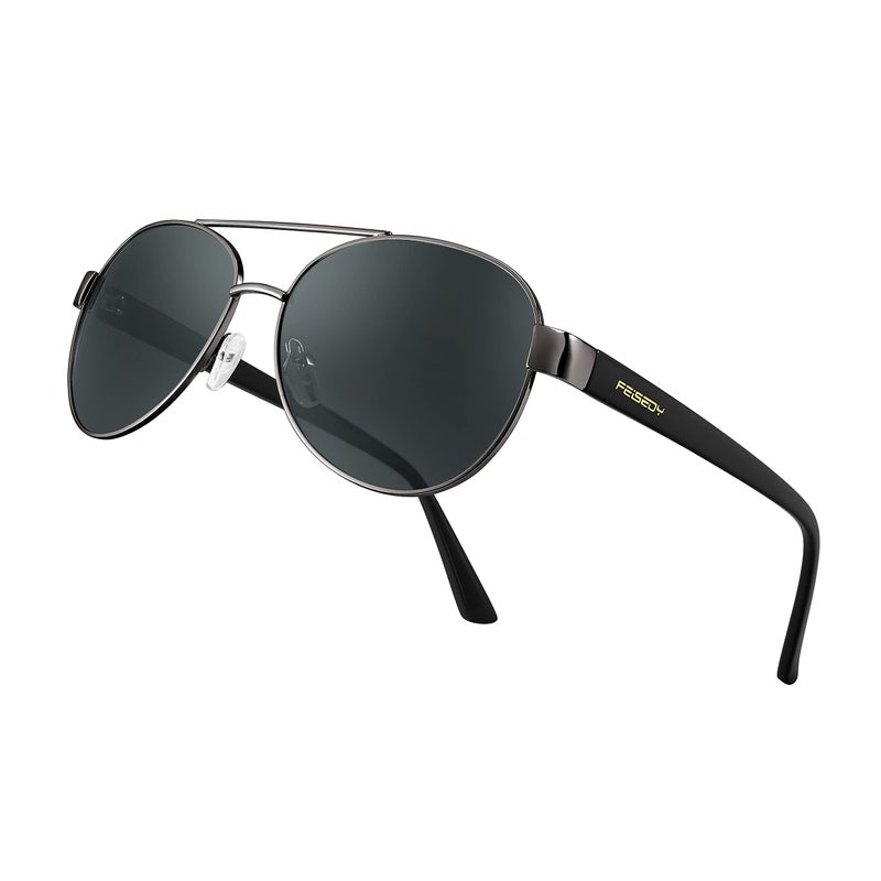 FEISEDY FEISEDY Classic Aviator Sunglasses for Women Pilot Polarized Sunglasses Men UV400 Protection for Driving Fishing Golf B4109  - Image 1