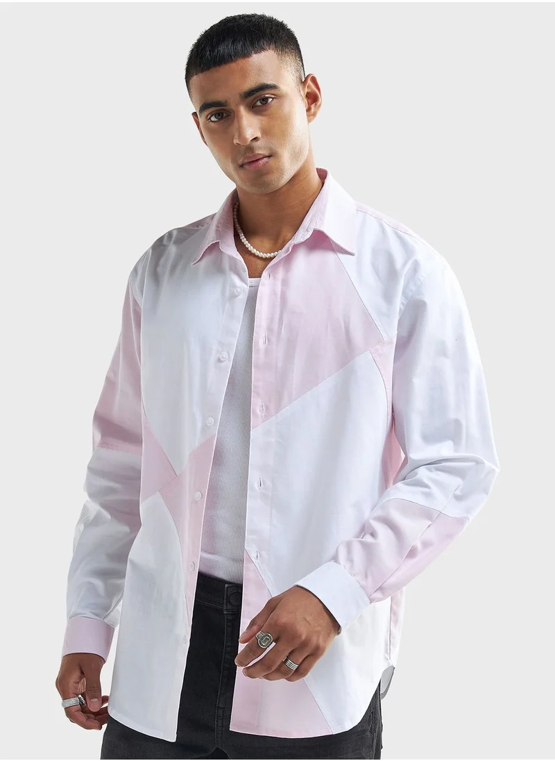 فاف Panelled Relaxed Fit Shirt