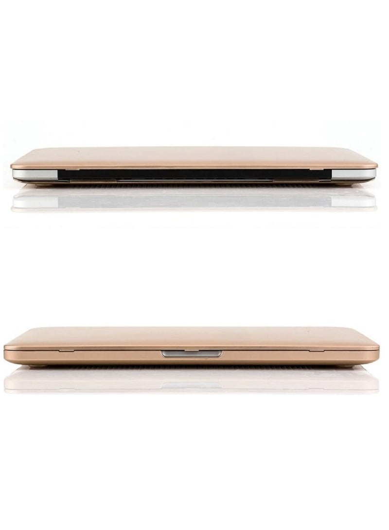 Mufaens Hard Shell Case Cover Compatible with Older Version MacBook Pro 13 inch Retina Display No CD-ROM Model A1502/A1425, Release Early 2015/2014/2013/end 2012 Gold - Image 5