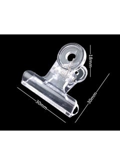 Blovess Yueton 24Pcs Plastic Bulldog Clips, Utility Paper Clips, Hinge Clips For Home, Office Use (Clear)  - Image 4