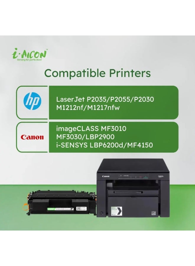 i-AICON Universal Black Laser Toner Cartridge Compatible Canon HP CE505A CF280A - Image 5