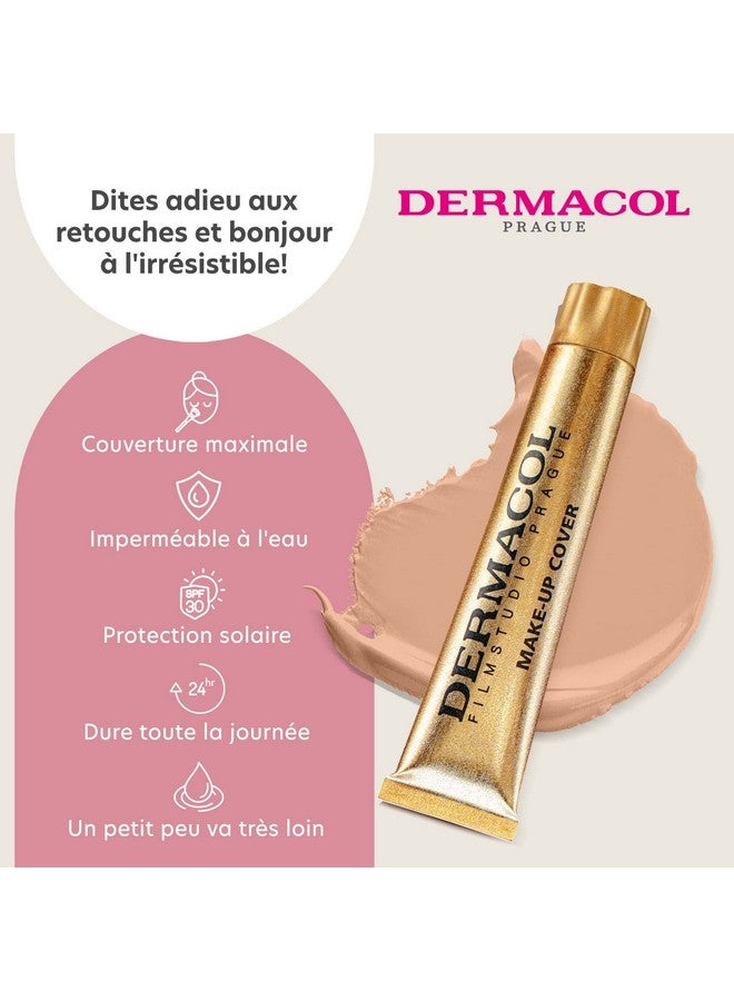 Dermacol - Full Coverage Foundation, Liquid Makeup Matte Foundation with SPF 30, Waterproof Foundation for Oily Skin, Acne, & Under Eye Bags, Long-Lasting Makeup Products, 30g, Shade 210 - Image 3