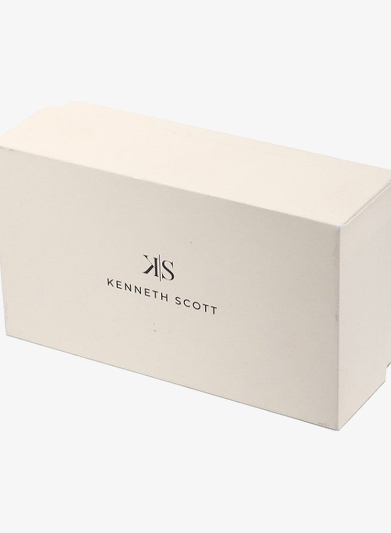 Kenneth Scott K24011-SBSN Men's Analog Display Watch & Stainless Steel Strap Silver - Image 5