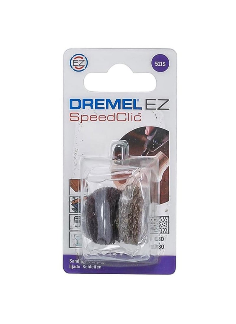 DREMEL Dremel 180 And 280 grit SpeedClic Finishing Abrasive Buffs Pack Of 2 