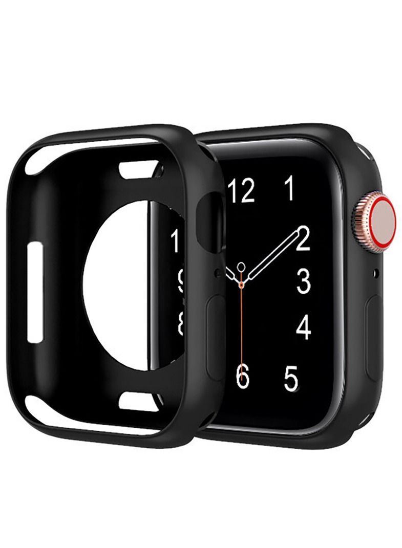Silicon Case For Apple Watch Series 7 45mm - Black  - Image 1