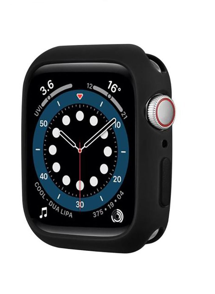 Silicon Case For Apple Watch Series 7 45mm - Black  - Image 2