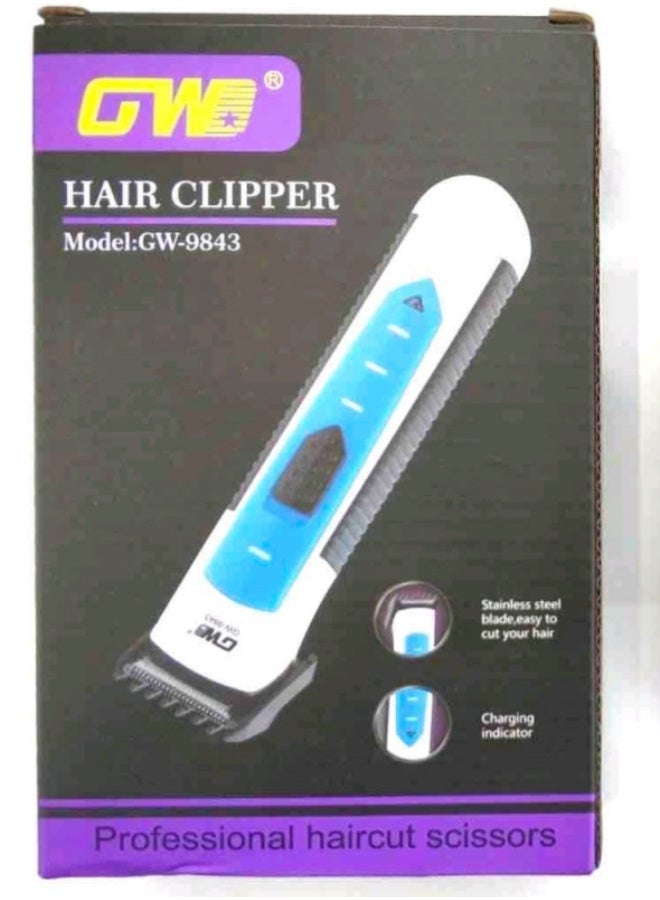 GW Multigroom GW9843,6-in-1 Beard & Face Trimmer,Maintenance-Free Blades,60min Cordless Use,Ear Trimmer, Beard & Stubble Combs - Image 2