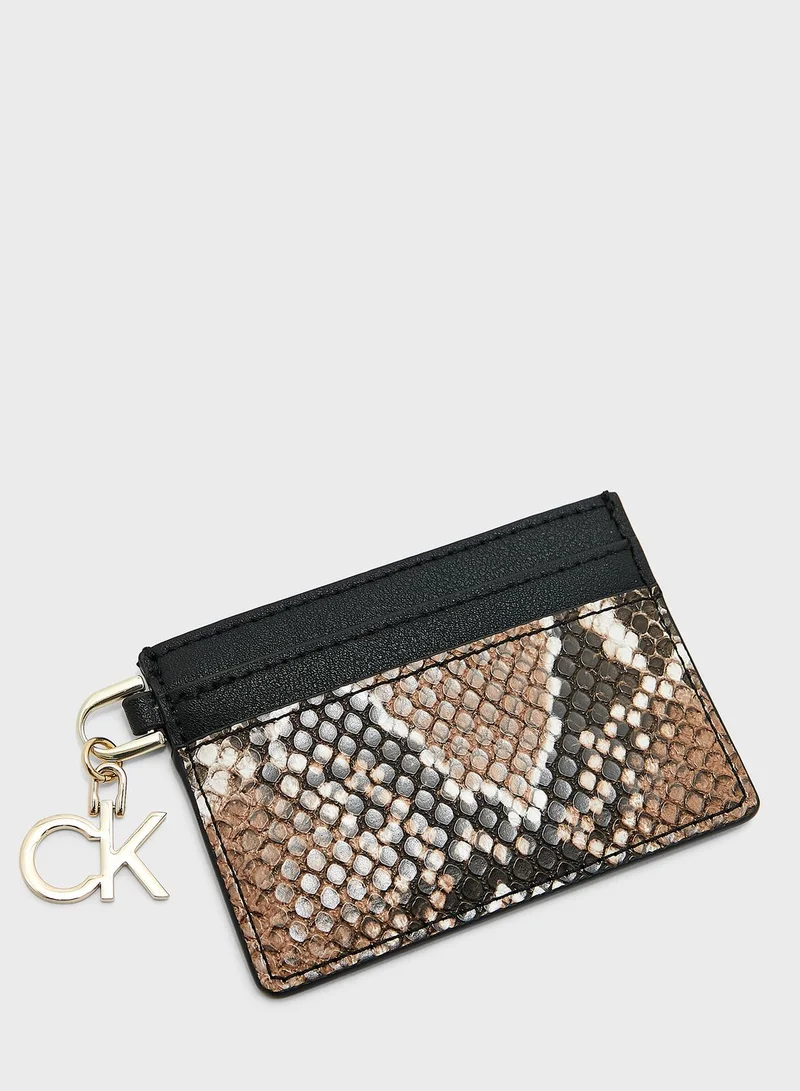 CALVIN KLEIN Snakeskin Effect Card Holder