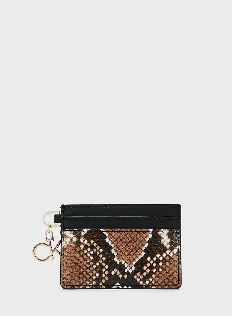 CALVIN KLEIN Snakeskin Effect Card Holder
