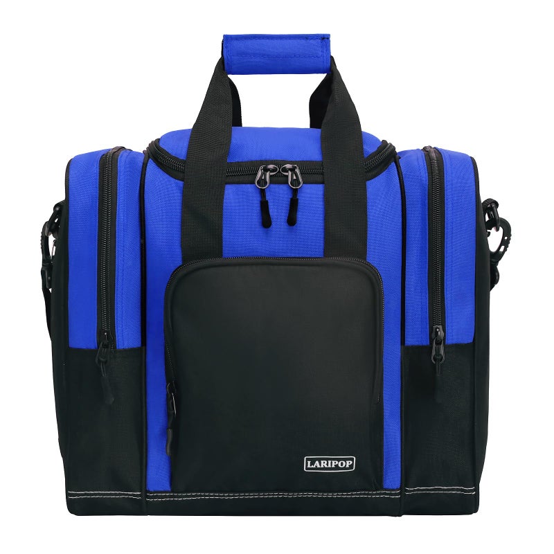 LARIPOP Purple Bowling Ball Bag Single Bowling Bag with Padded Ball Holder Ventilated Shoe Compartment Fits Mens Size 14 600D Durable Bowling Tote with Adjustable Padded Strap - Image 2