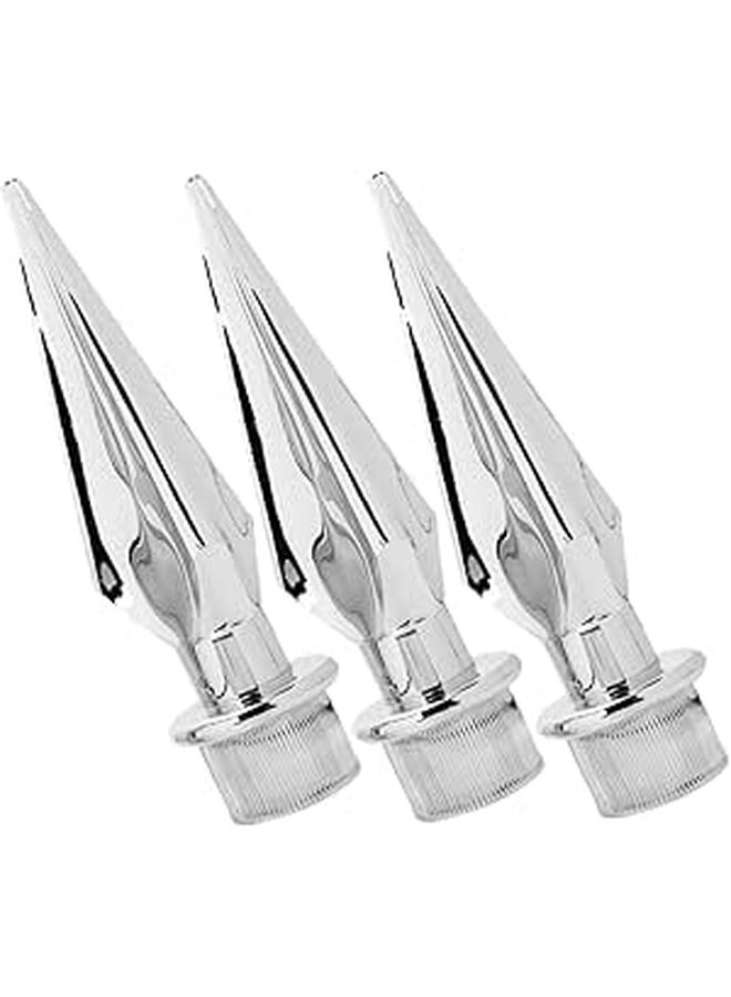 3 Piece Flag Pole Topper Ornament Replacement Easy Garden Decor - Image 1
