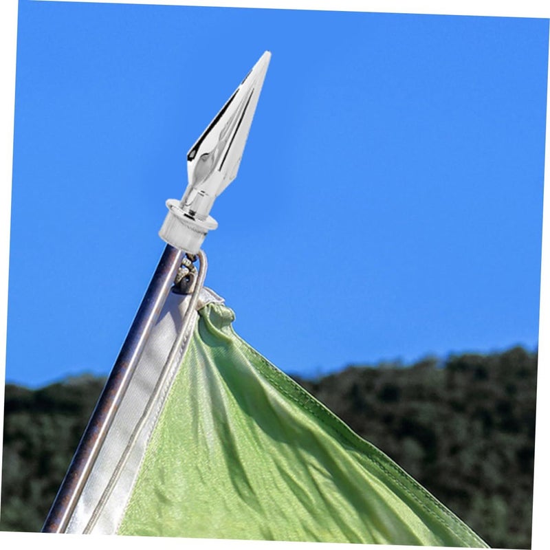 3 Piece Flag Pole Topper Ornament Replacement Easy Garden Decor - Image 4