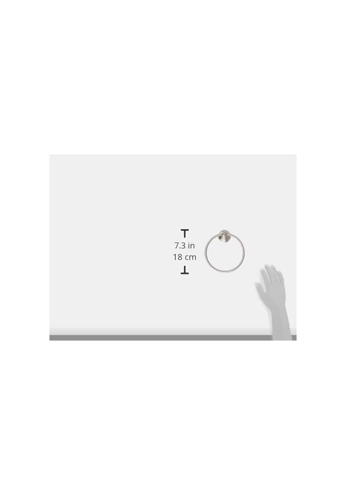 Moen DN4486BN Vale Collection Small Towel Ring in Brushed Nickel - Image 3