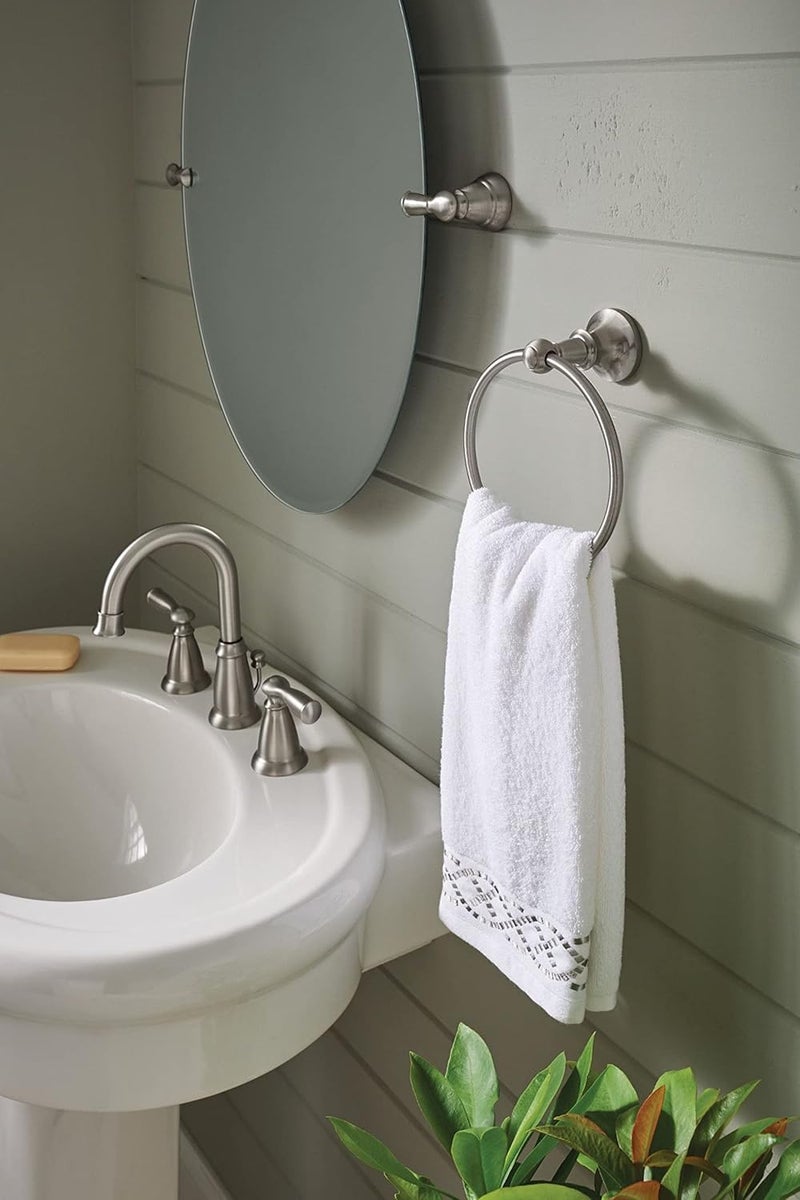 Moen DN4486BN Vale Collection Small Towel Ring in Brushed Nickel - Image 4