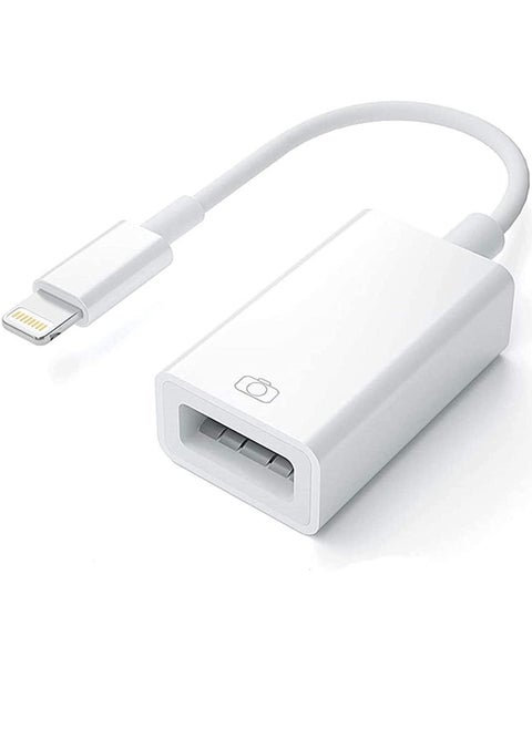 [Apple MFi Certified] Lightning to USB Camera Adapter for iPhone iPad, USB 3.0 OTG Data Sync Cable Adapter Compatible with iPhone 12 11 XS XR X 8 7 iPad to Card Reader Keyboard Mouse USB Flash Drive