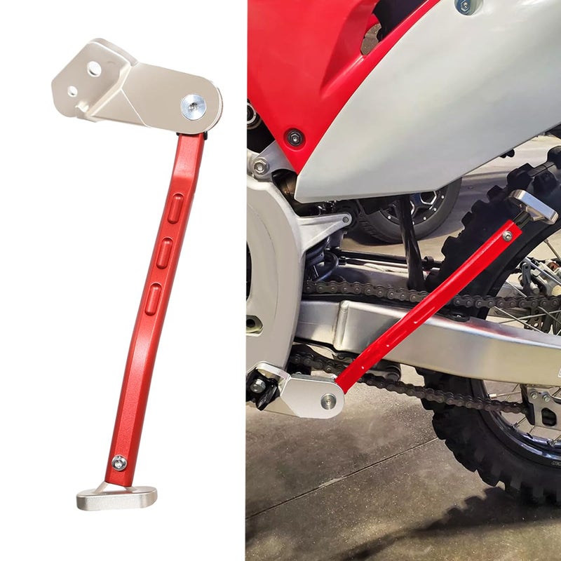 Rudyness Motorcycle Side Stand Add-On Kickstand Compatible With For Honda 2013â€“2024 CRF250R CRF450R (Red) - Image 1