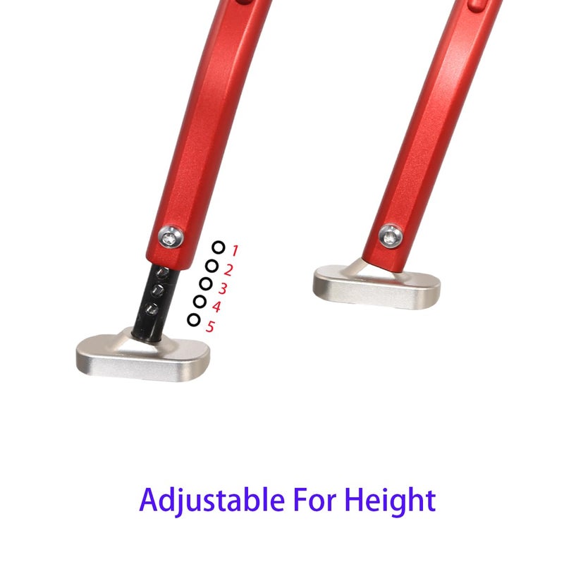 Rudyness Motorcycle Side Stand Add-On Kickstand Compatible With For Honda 2013â€“2024 CRF250R CRF450R (Red) - Image 3
