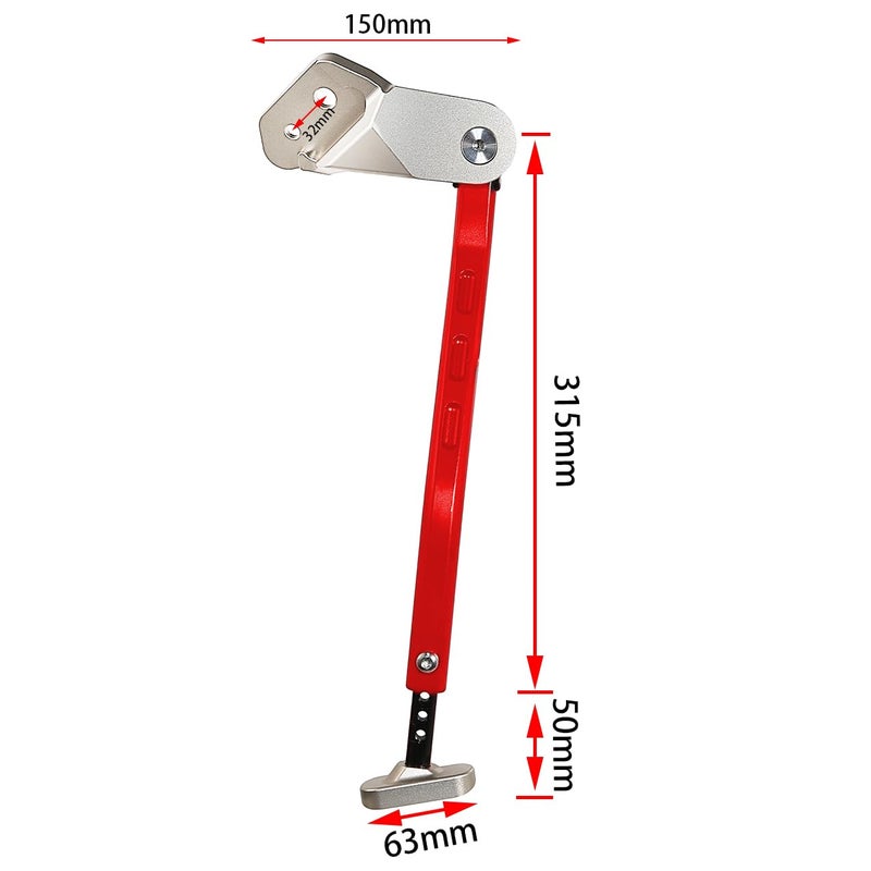 Rudyness Motorcycle Side Stand Add-On Kickstand Compatible With For Honda 2013â€“2024 CRF250R CRF450R (Red) - Image 2