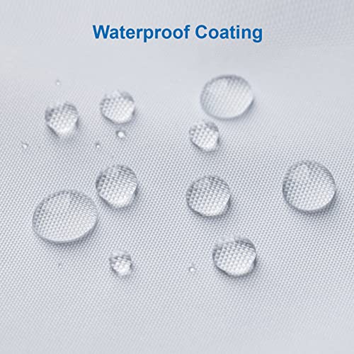 Amazer Extra Long White Shower Curtain Liner Washable, 72 x 84 Inches, Fabric Shower Liner with 2 Bottom Stones, Waterproof 2-in-1 Shower Curtain and Liner, 12 Grommet Holes, Hotel Quality, White - Image 5