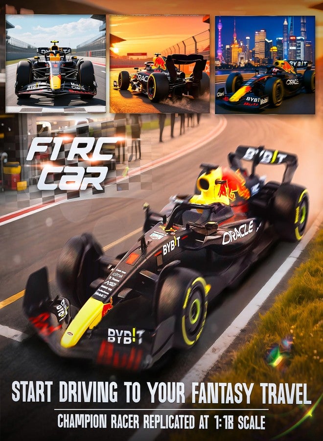 BEZGAR سيارة بيزجار F1 للتحكم عن بُعد - سيارة لعبة Rb18 مرخصة رسميًا نموذج 1:18، سيارة سباق F1 RC بتردد 2.4GHz للأولاد والبنات والبالغين، مثالية للأطفال وجامعي التحف 94800 - Image 4