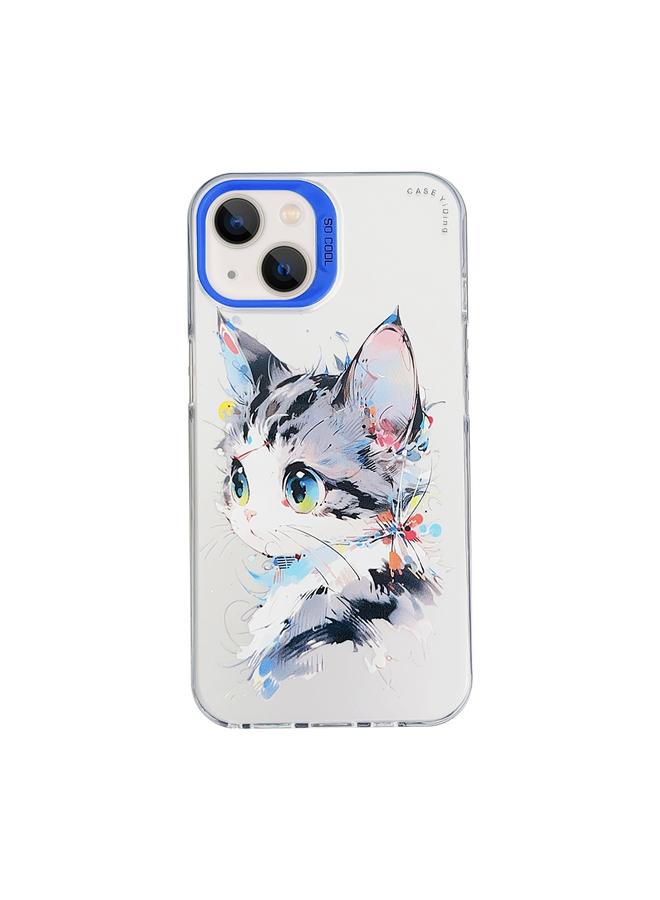 S-TOP Case For iPhone 13 Cartoon Animal Graffiti PC + TPU Phone Case - Image 1