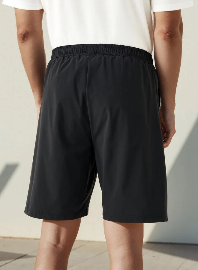 Kappa Kappa Logo Detail Shorts with Elasticated Waistband and Pockets
