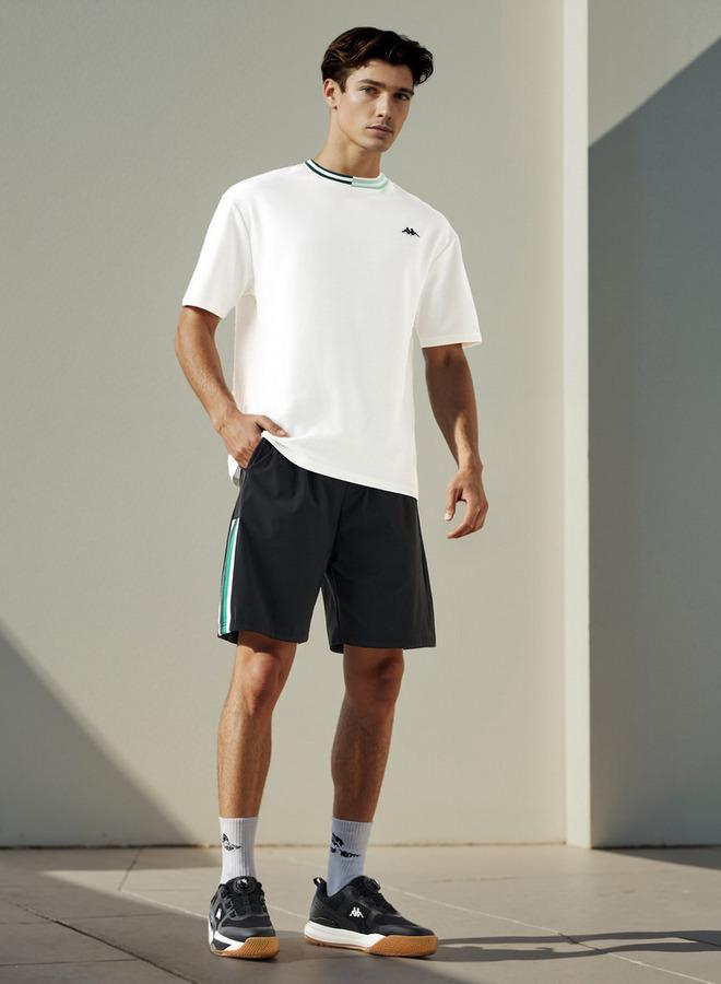 Kappa Logo Detail Shorts with Elasticated Waistband and Pockets - Image 2