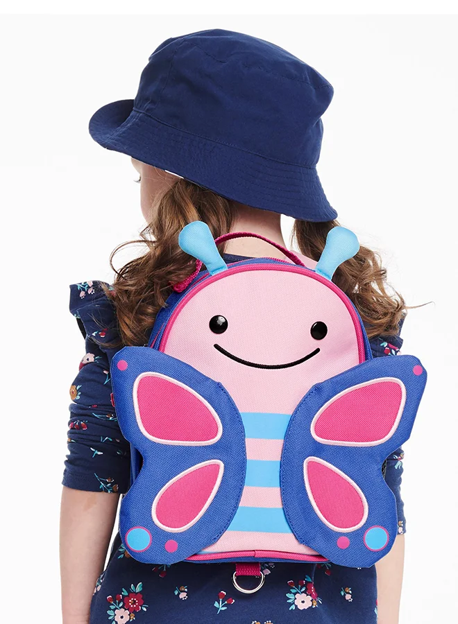 Skip Hop Toddler Backpack Leash, Zoo, Butterfly, 212262, Zoo Pack, 7.5 X 3.25 X 9 Inch