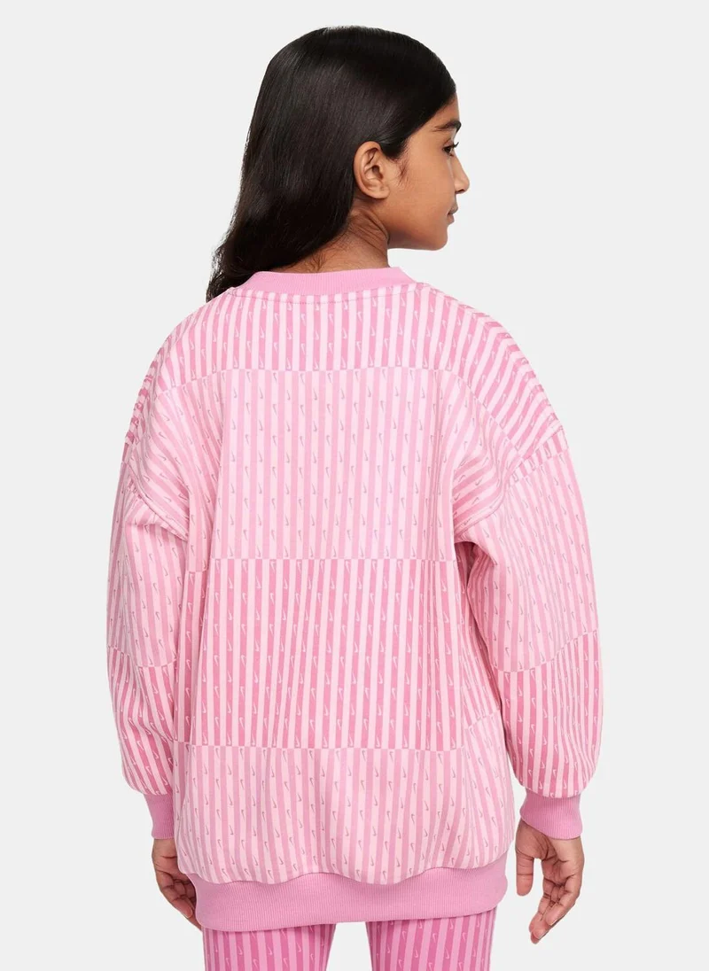 نايكي Kids' Sportswear Club Fleece Sweatshirt (Older Kids)