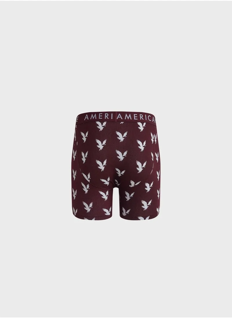امريكان ايجل Logo Band Printed Trunks
