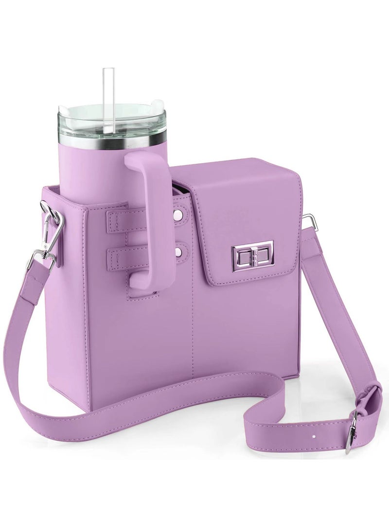 إيفرين حقيبة تخزين حامل زجاجات قابلة للتعديل مع حزام قابل للفصل، متوافقة مع معظم زجاجات المياه، حقيبة متعددة الاستخدامات للاستخدام في الهواء الطلق - مادة متينة، تصميم تركيب مبتكر لإعدادات مختلفة - Image 1