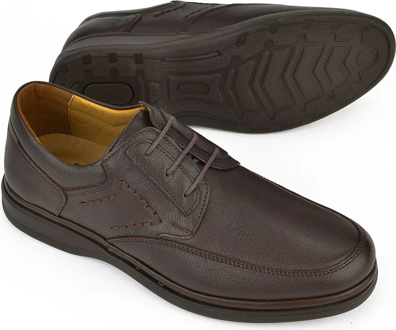 Ziya , Men's Genuine Leather Comfort Shoes 1311018ZB209 Brown