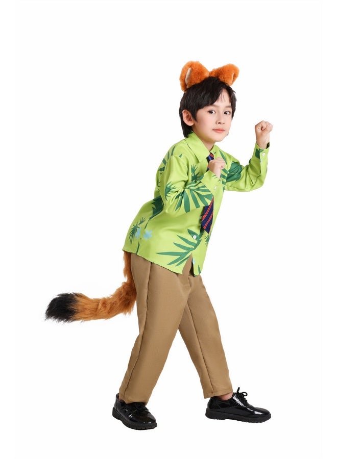 Children's Adult Nick Fox Long-Sleeved Shirt COSPLAY Set - Image 4