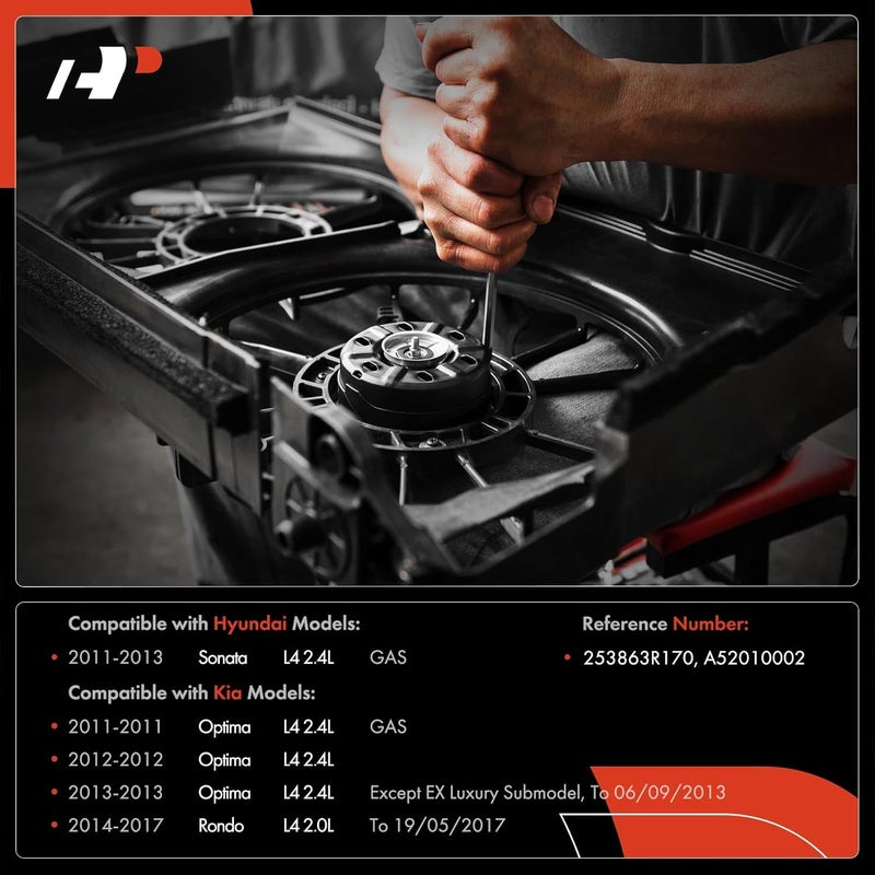 A-Premium Radiator Fan Cooling Motor for Hyundai and Kia - Image 2