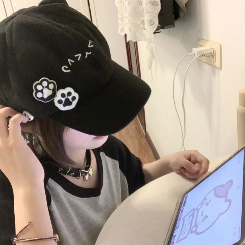 Cute Cartoon Cat Ear Baseball Cap for Women - Image 2